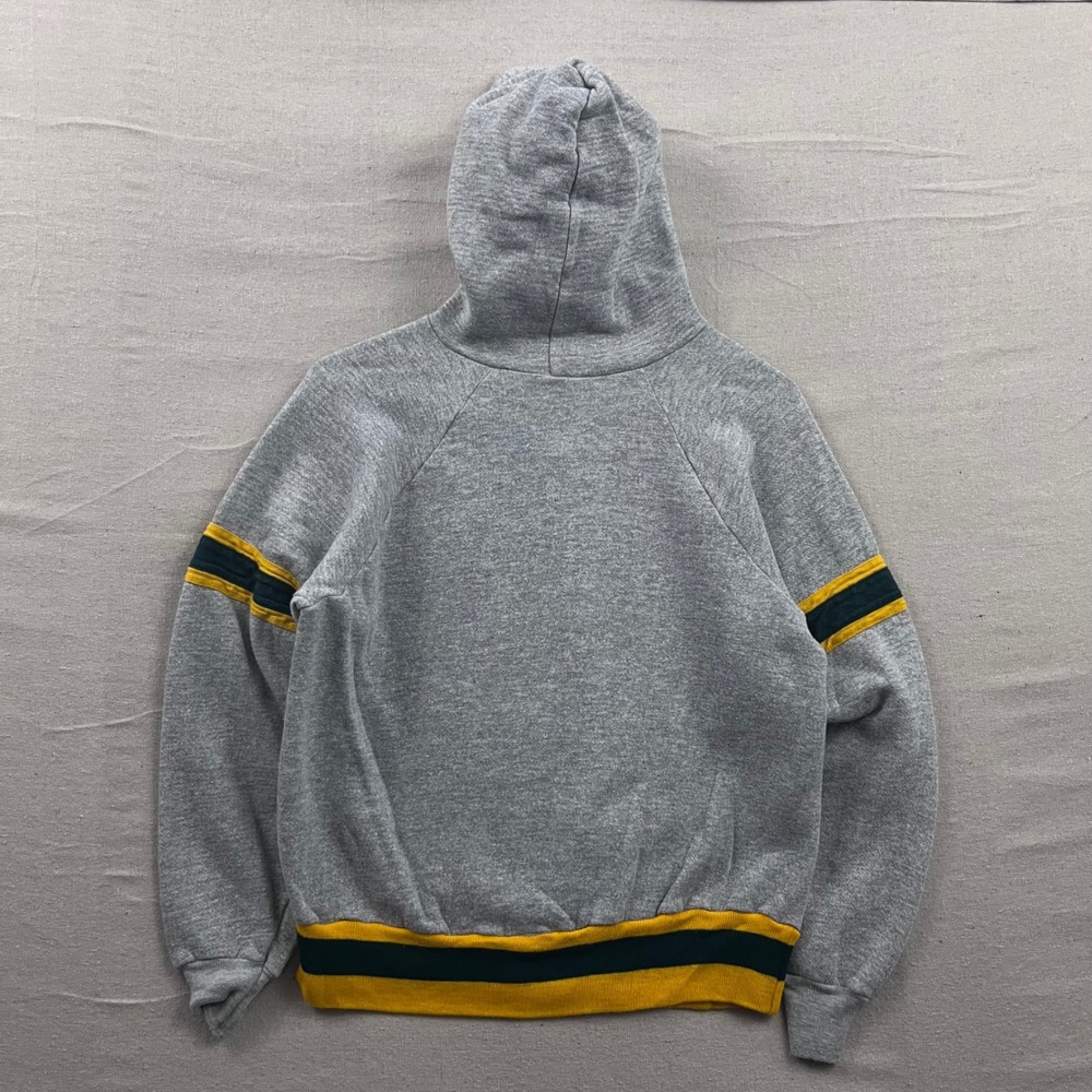 Champion Hoodie Mens Large Gray Baylor University Vintage 80s Made in USA Raglan - Picture 4 of 6